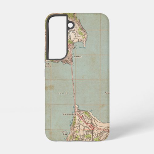 The Golden Gate Topographic Map Samsung Galaxy S22 Case