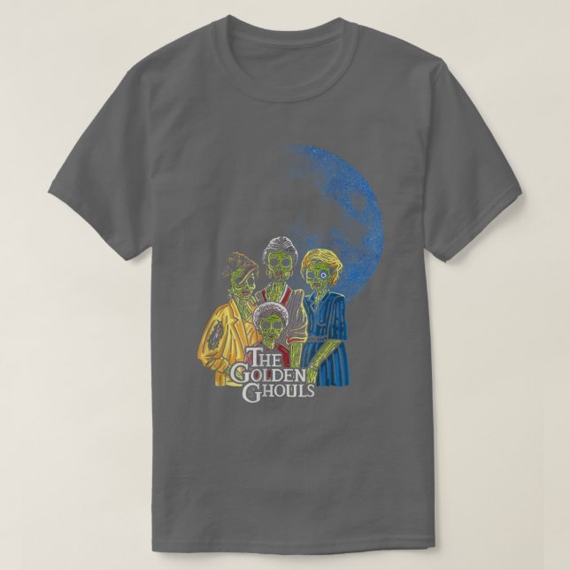 The Golden Ghouls Halloween Zombie Art Fun 277 T-Shirt (Design Front)