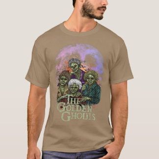 The Golden Ghouls Halloween Zombie Illustration Ar T-Shirt