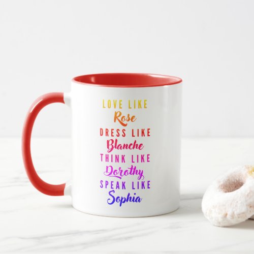 The Golden Girls Typography Mug