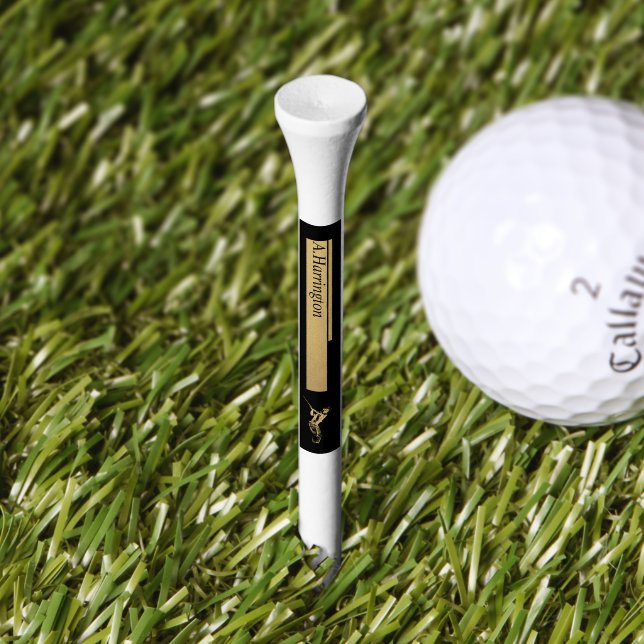 The golden golfer  golf tees (Grass)