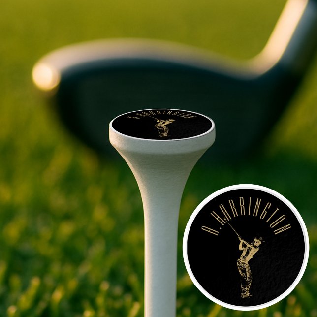 The golden golfer  golf tees (Creator Uploaded)