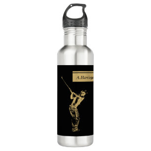 The golden golfer stainless steel water bottle