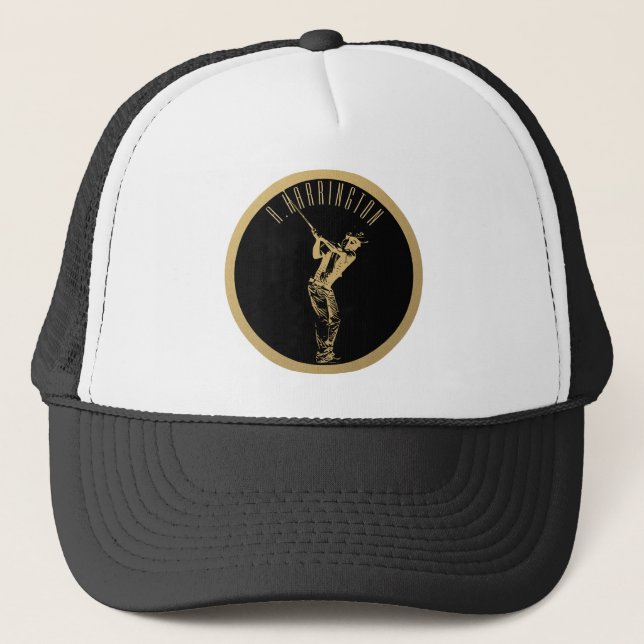 The golden golfer  trucker hat (Front)
