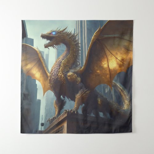 The Golden Guardian Tapestry