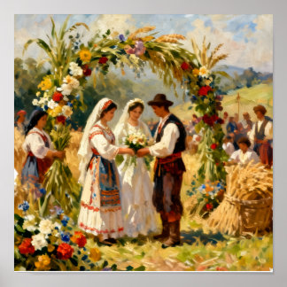 The Golden Harvest Wedding Poster