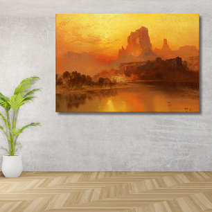 The Golden Hour, Moran, 1875 Canvas Print