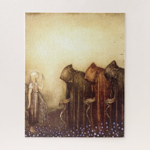 The Golden Key John Bauer Watercolor Jigsaw Puzzle