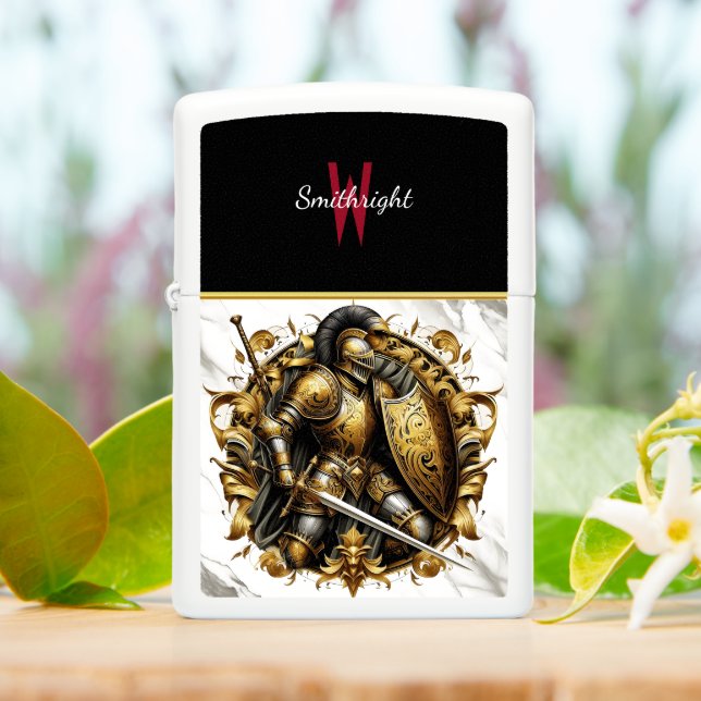 The Golden Knights Oath Zippo Lighter (On Table)