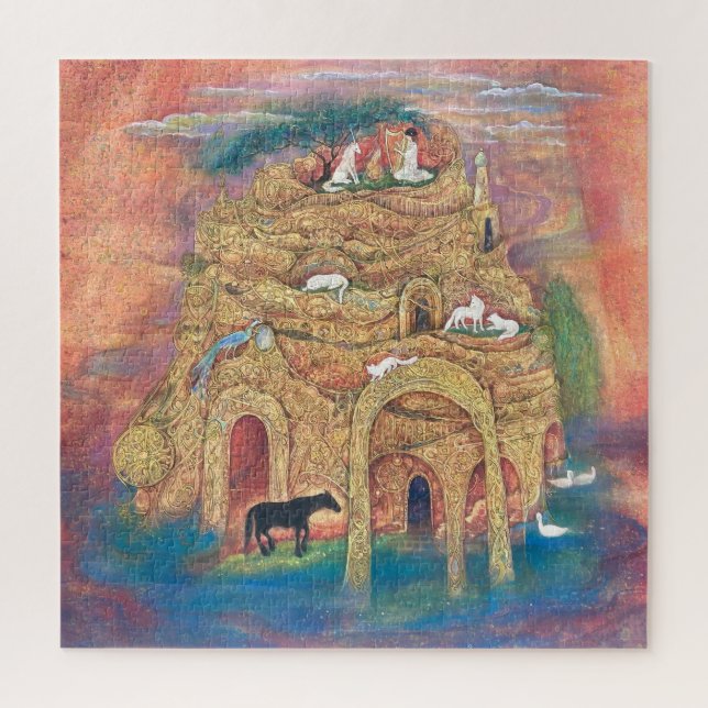 The Golden Labyrinth of Animal Paradise Jigsaw Puzzle (Vertical)