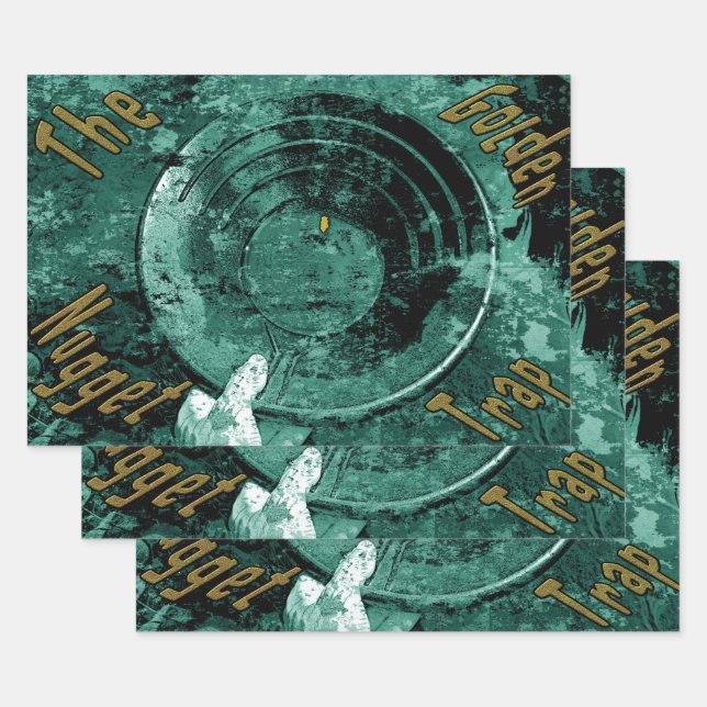 The golden nugget trap  wrapping paper sheets (Set)