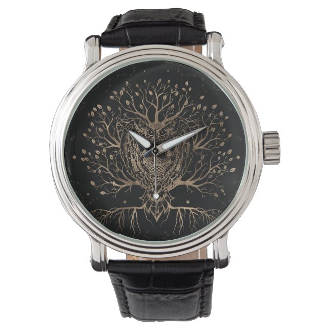 The Golden Owl Tree Watch (Front)