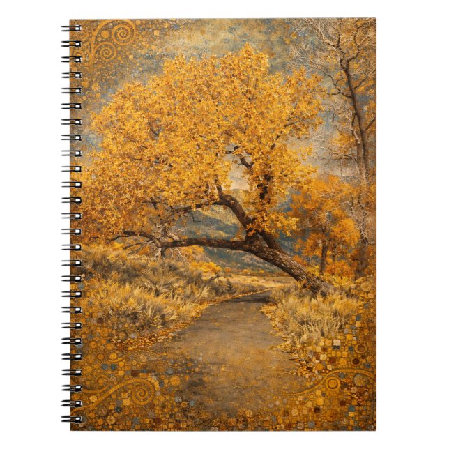 The Golden Path Klimt-inspired Notebook (Front)