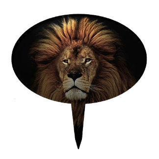 The Golden Proud  Lion Africa Cake Topper