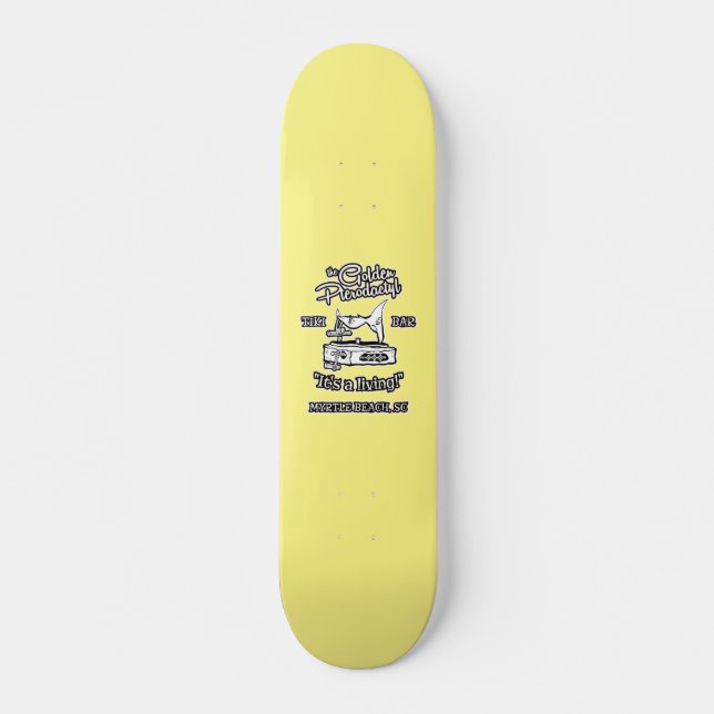 The Golden Pterodactyl Tiki Bar Myrtle Beach Skateboard (Front)