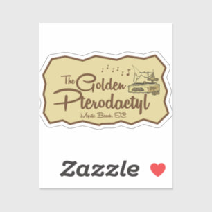 The Golden Pterodactyl Tiki Bar Myrtle Beach  Sticker