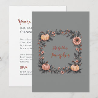 The Golden Pumpkin Invitation