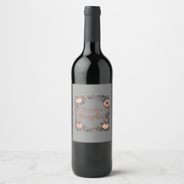 The Golden Pumpkin Wine Label (Front)