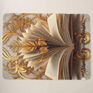 "The Golden Quill" Sherpa Blanket