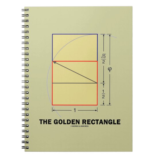 The Golden Rectangle (Geometry Math Ratio) Notebook
