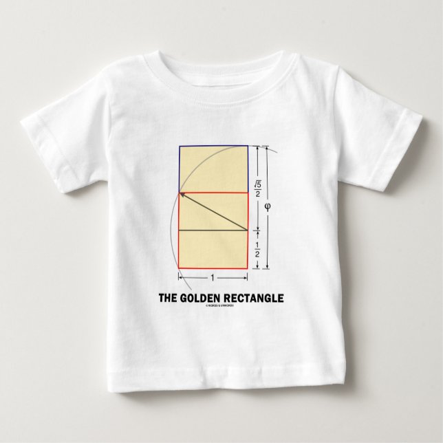 The Golden Rectangle (Mathematical Ratio) Baby T-Shirt (Front)