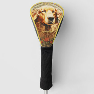 The Golden Retriever Dog 001 - Natalia Mucha Golf Head Cover