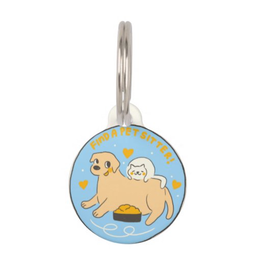 The Golden Retriever Puppy  Pet ID Tag