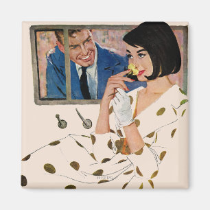 The Golden Rose Magnet