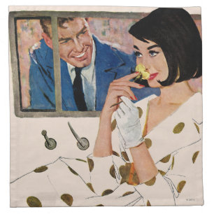 The Golden Rose Napkin