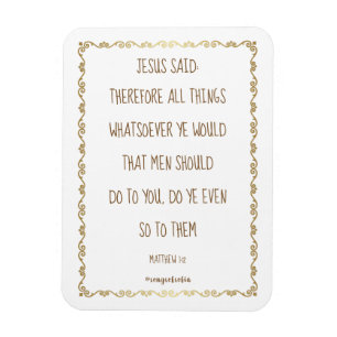 The Golden Rule 3" x 4" Flexible Photo Magnet