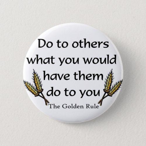 The Golden Rule christian gift item Button