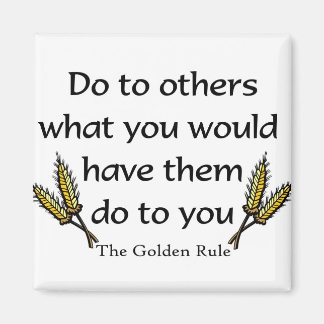 The Golden Rule christian gift item Magnet (Front)