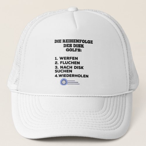 The Golden Rule Of Disc Golf Trucker Hat