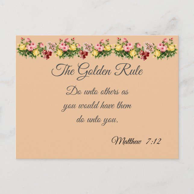 The Golden Rule Postcard (Front)