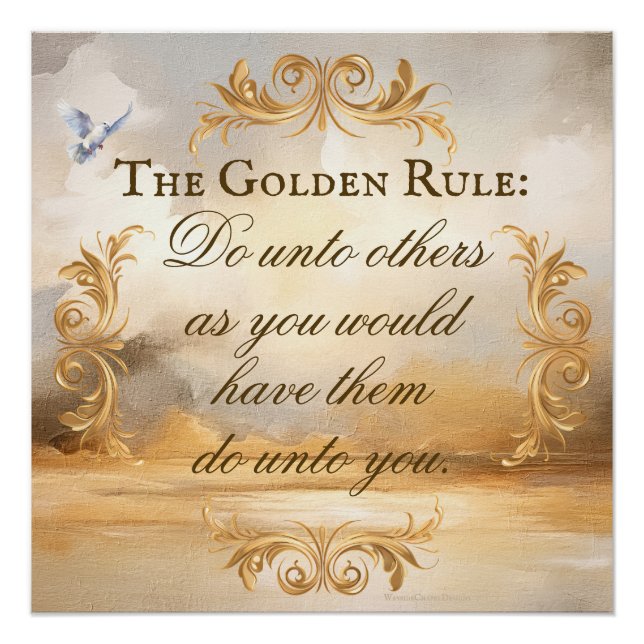 The Golden Rule Poster Serene Scene (Front)
