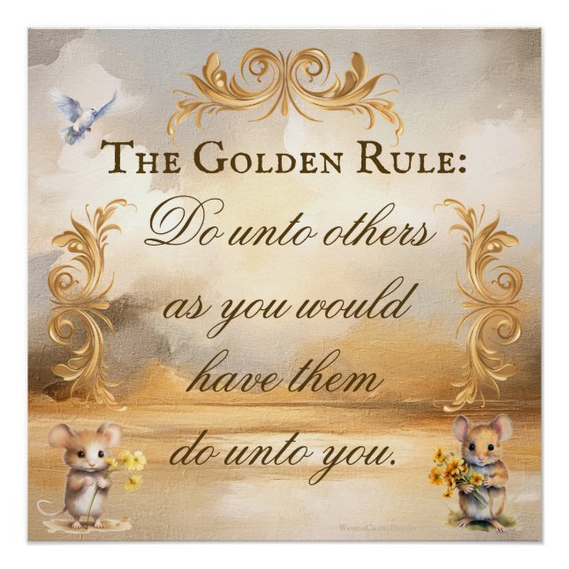 The Golden Rule Poster Serene Scene (Front)