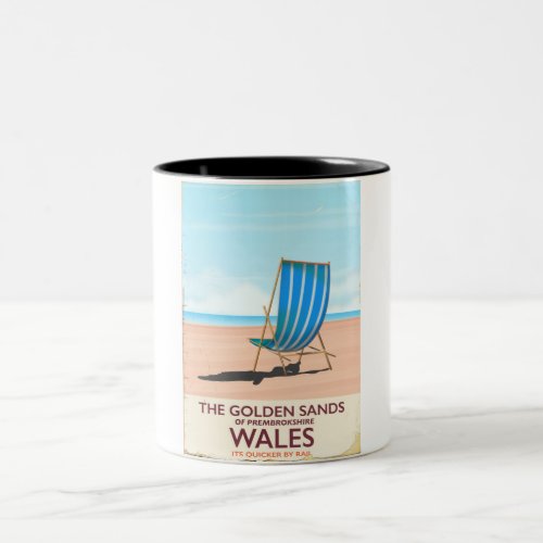 The Golden Sands of PembrokeshireWales Two_Tone Coffee Mug