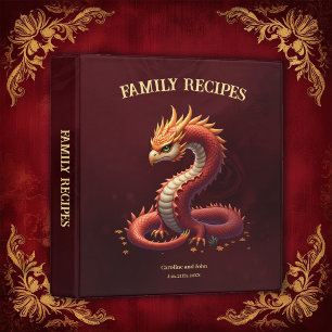 The golden serpent dragon. 3 ring binder