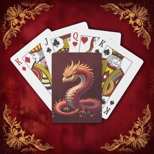 The golden serpent dragon.  poker cards (Creator Uploaded)