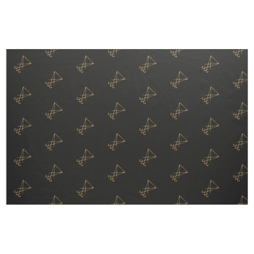 The golden sigil of Lucifer Fabric