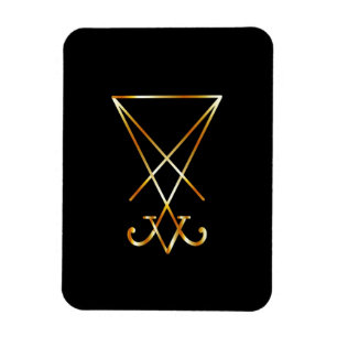 The golden sigil of Lucifer Magnet