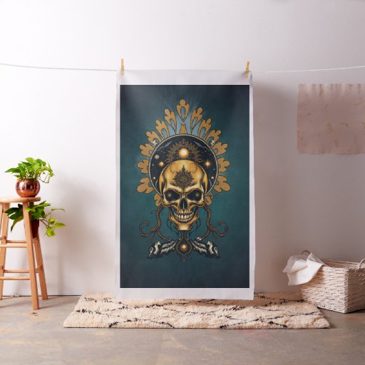 The Golden Skull and its Cosmic Secrets. Fabric