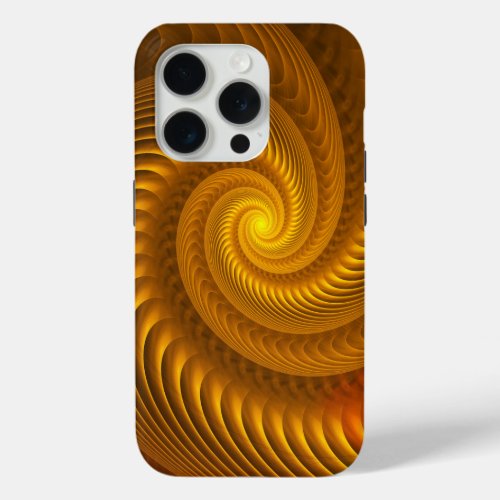 The Golden Spiral iPhone 15 Pro Case