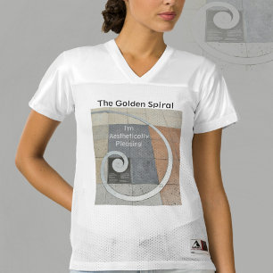 The Golden Spiral I'm Aesthetically Pleasing Women's Football Jersey