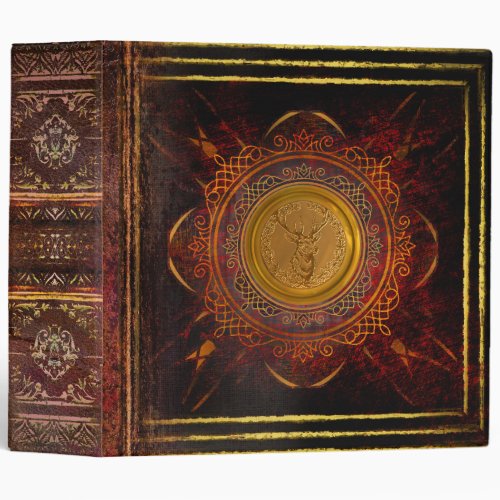 The Golden Stag Ancient Tome 3 Ring Binder