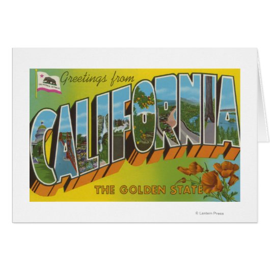 The Golden State - Large Letter Scenes Cards (Front Horizontal)