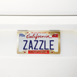 The Golden State License Plate Frame