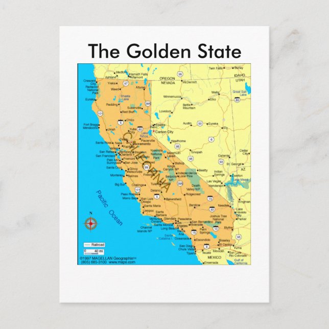 The Golden State Postcard (Front)