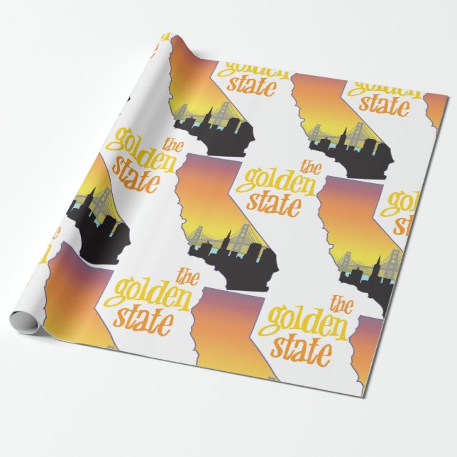 The Golden State Wrapping Paper (Unrolled)