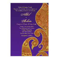 The Golden Swan Wedding Invitation